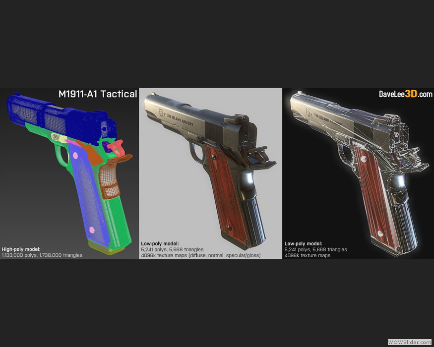 Game-ready M1911 A1 Pistol (02)